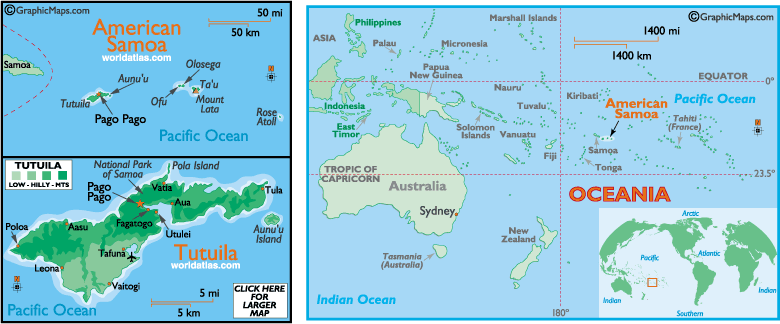 carte du Samoa