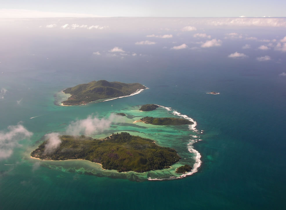 cascade seychelles vue aerienne