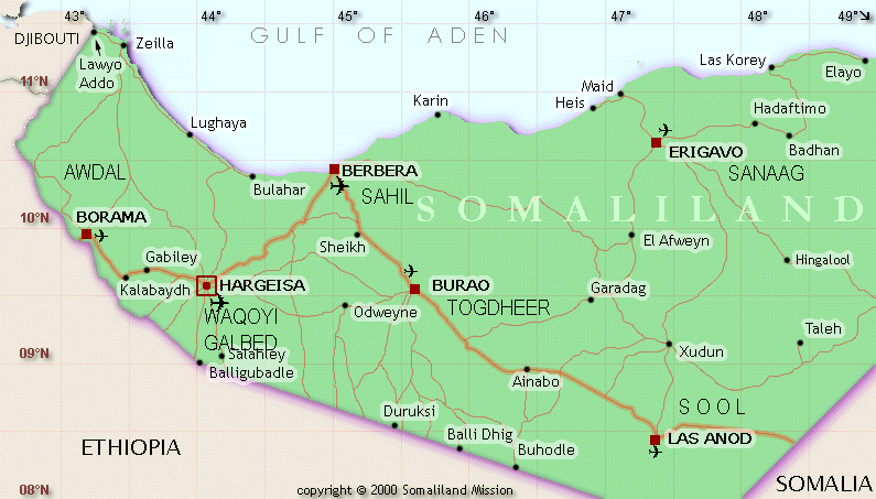 somaliland carte