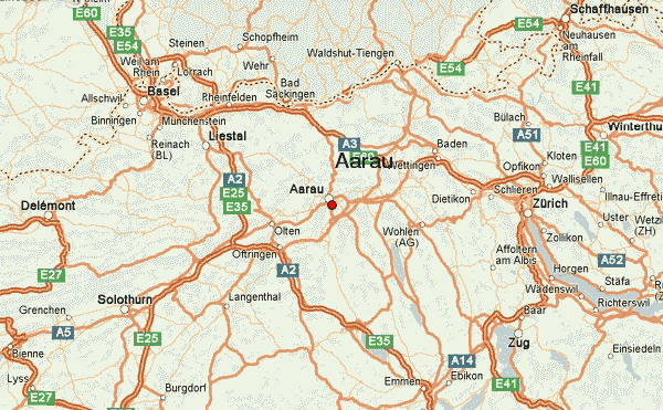 Aarau itineraire plan