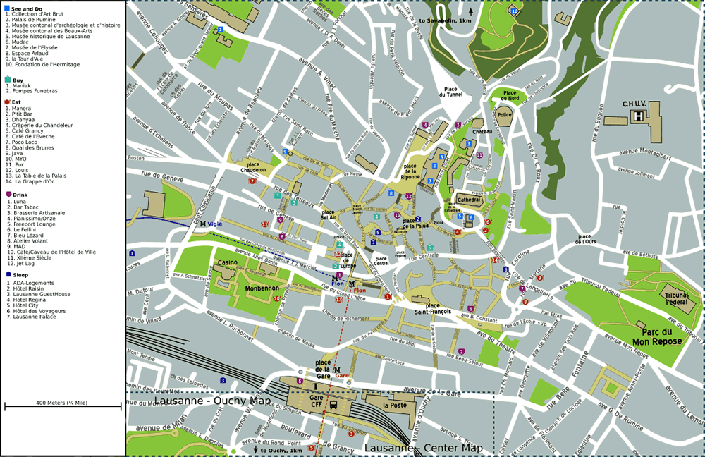 lausanne centre plan