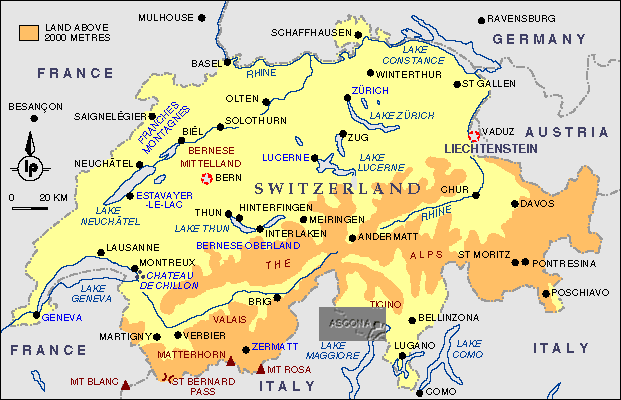 carte suisse Locarno