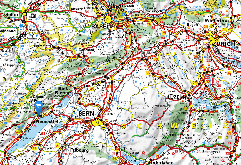 suisse plan Neuchatel