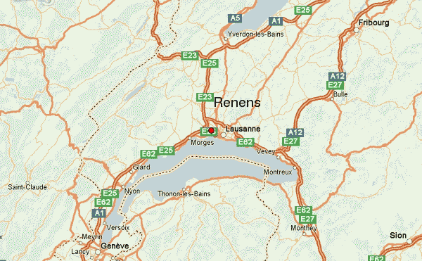 Renens geneva lake plan