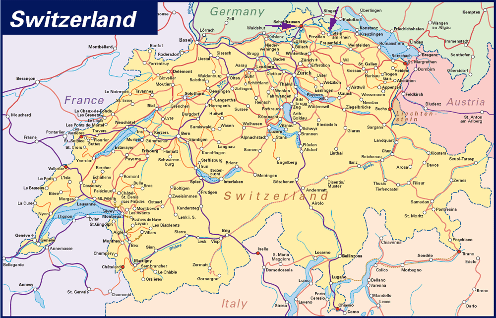 carte suisse Schaffhausen