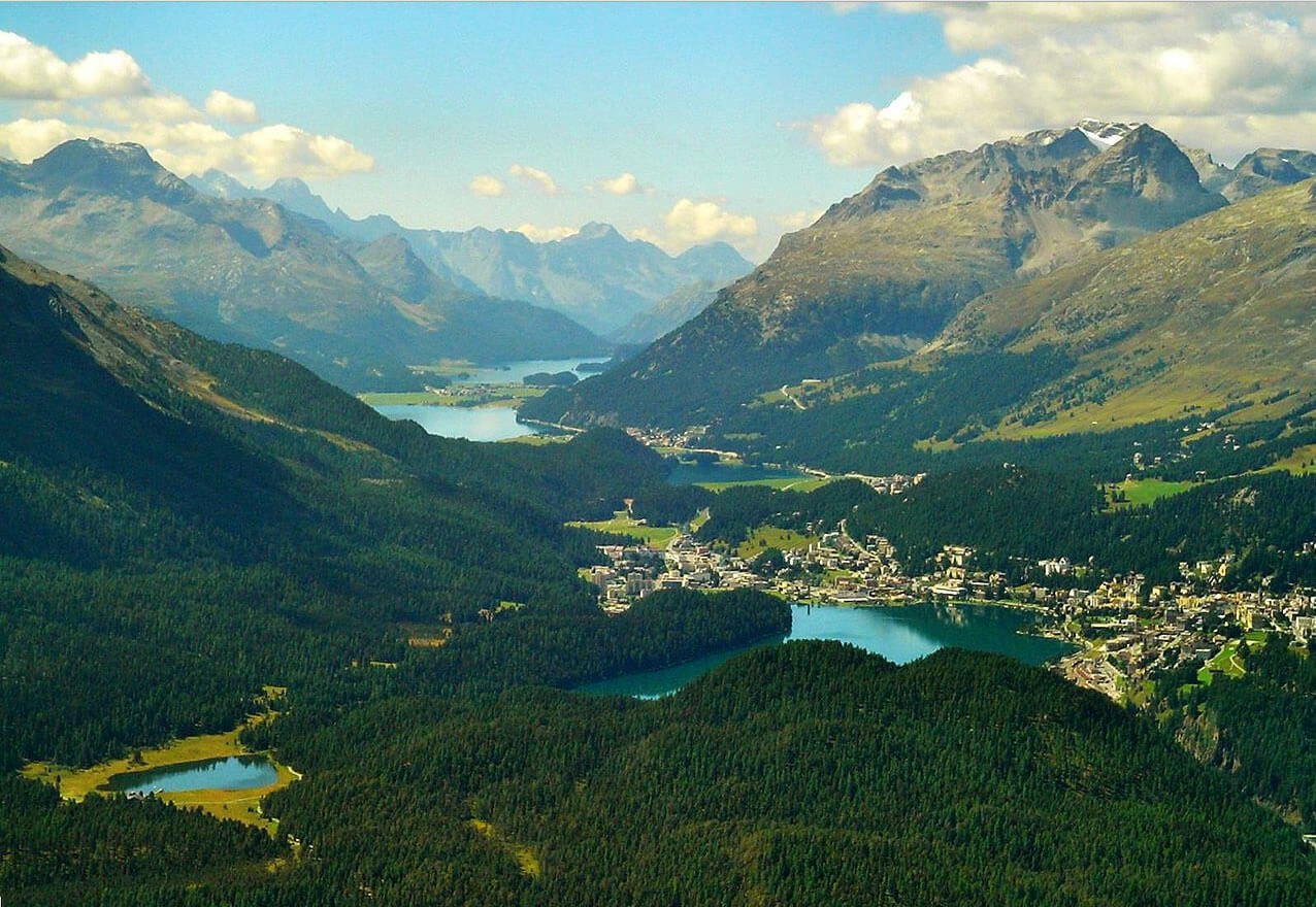 Vue de Engadine Suisse