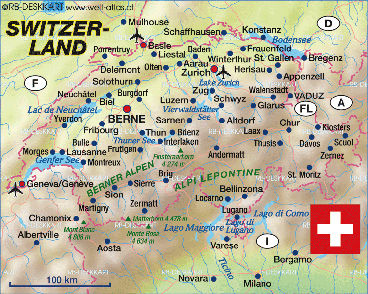 plan de suisse Zug