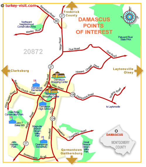 Damascus ville centre plan