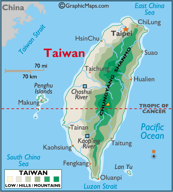 taiwan regional carte