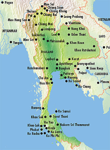 carte thailande francais