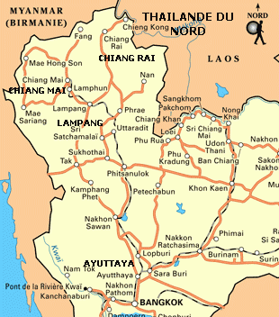 nord thailande carte 2011