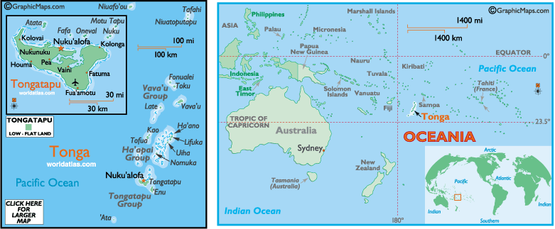carte du Tonga