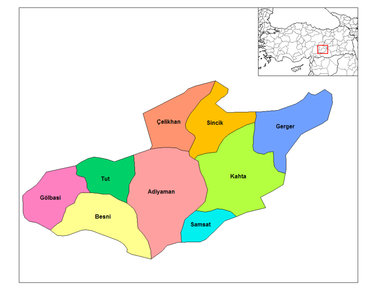 adiyaman les villes plan