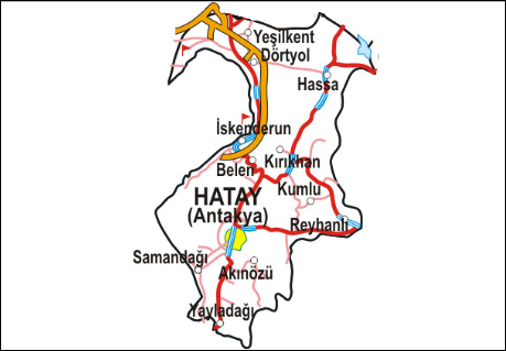 antakya ville plan