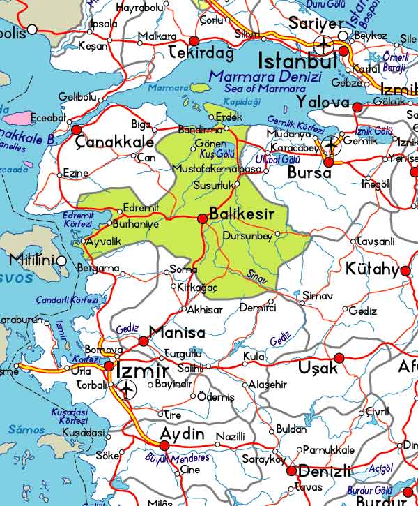 Istanbul haritası ayrıntılı
