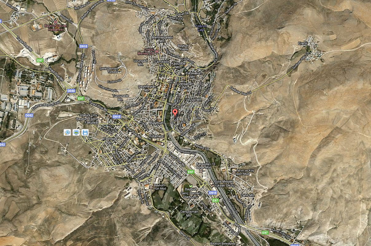 bayburt ville centre plan