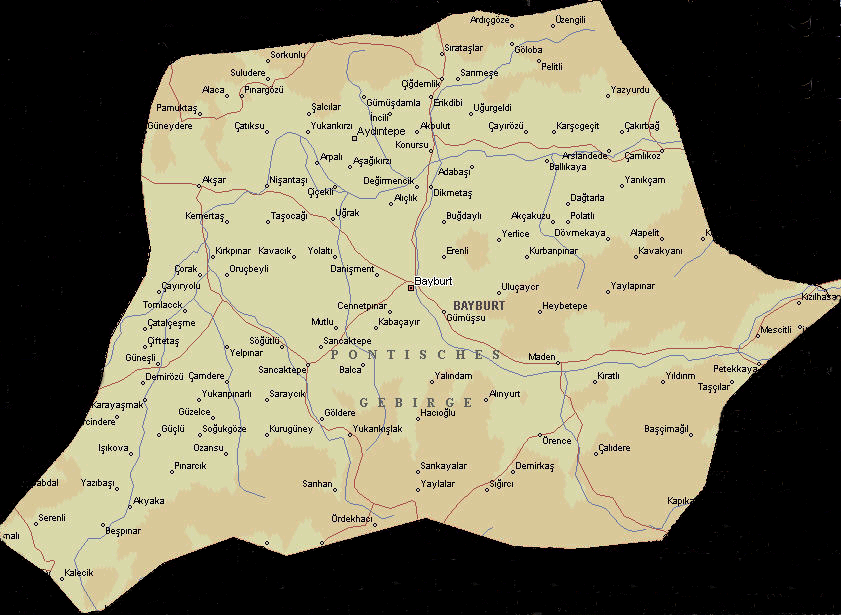 bayburt ville plan