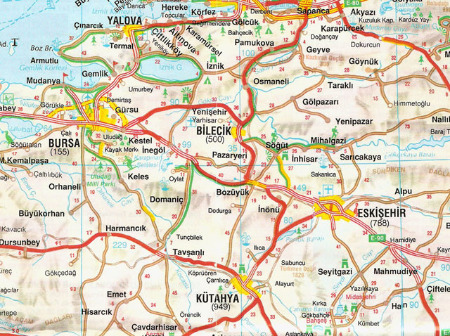 bilecik autoroutes plan