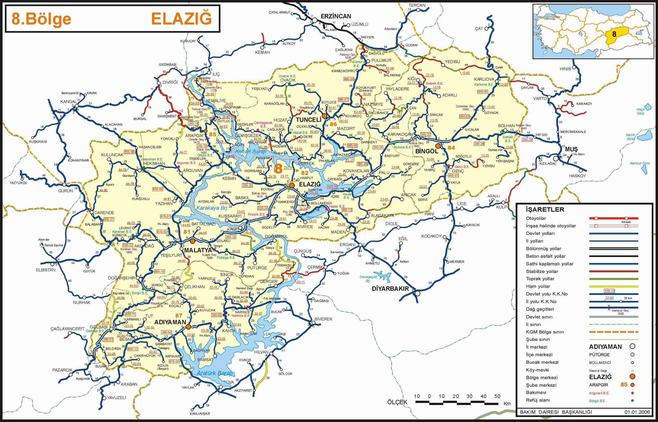 bingol autoroutes plan