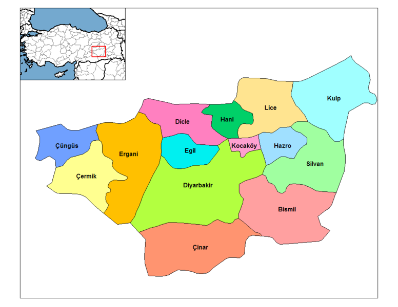 diyarbakir les villes plan