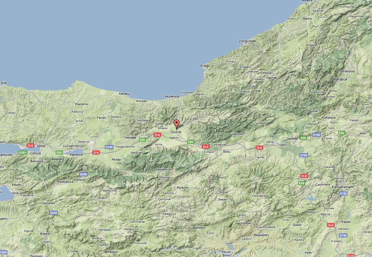 duzce terrain plan