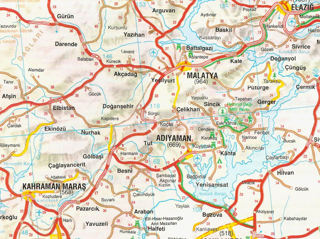 elazig autoroutes plan