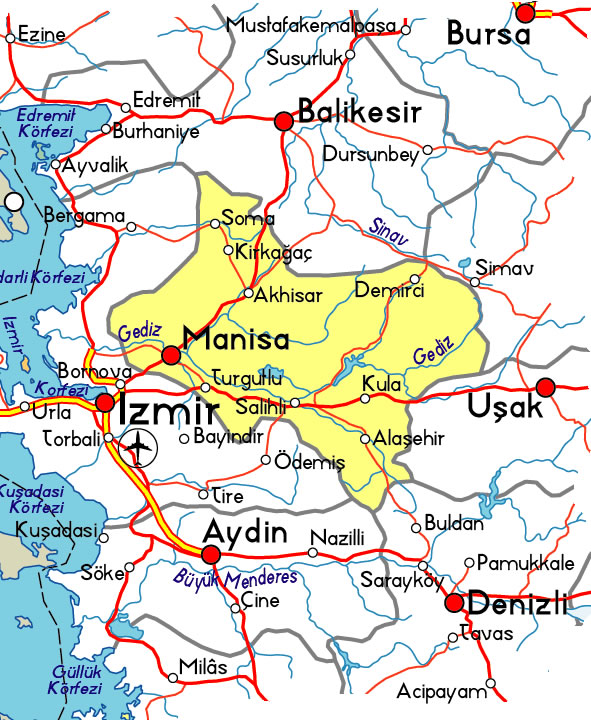 manisa road plan