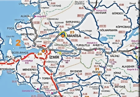 manisa route plan