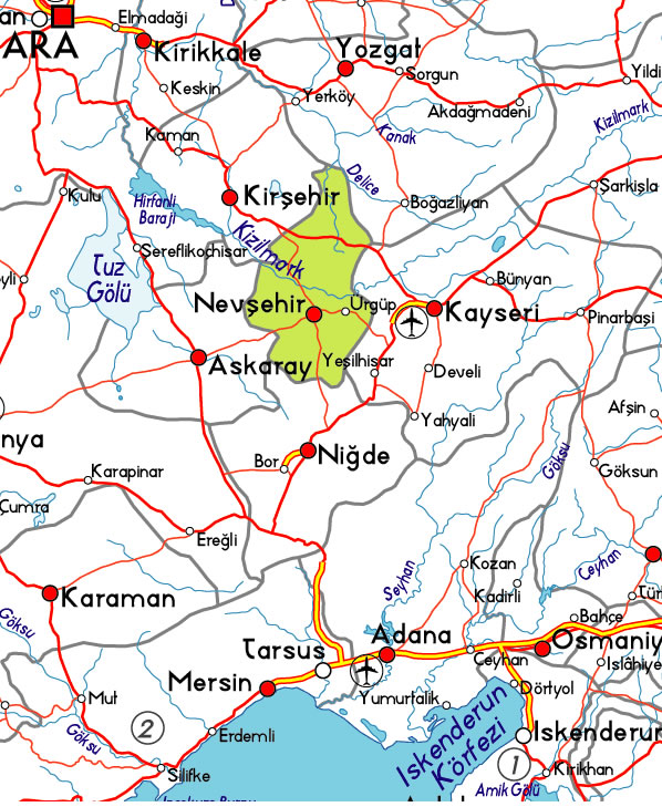 nevsehir province plan