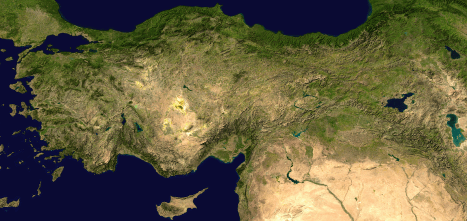 satellite image du turquie