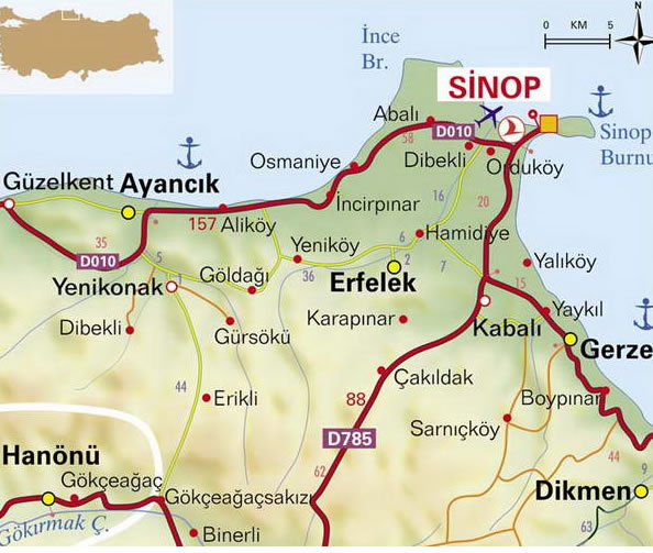 sinop villes plan