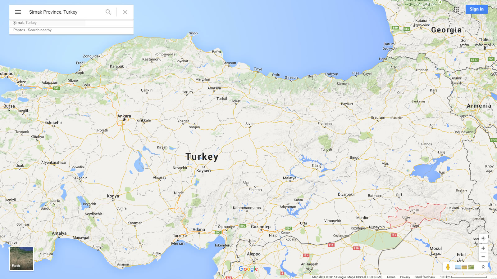 sirnak plan turquie