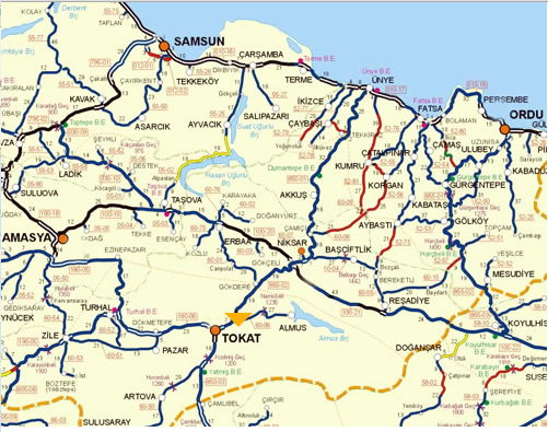 tokat road plan