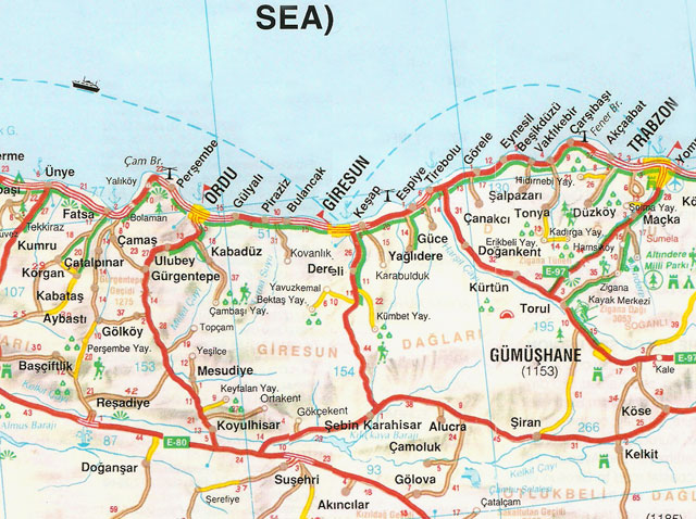 trabzon autoroutes plan