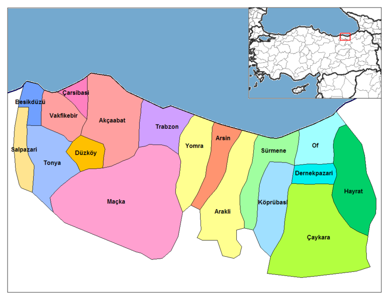 trabzon les villes plan