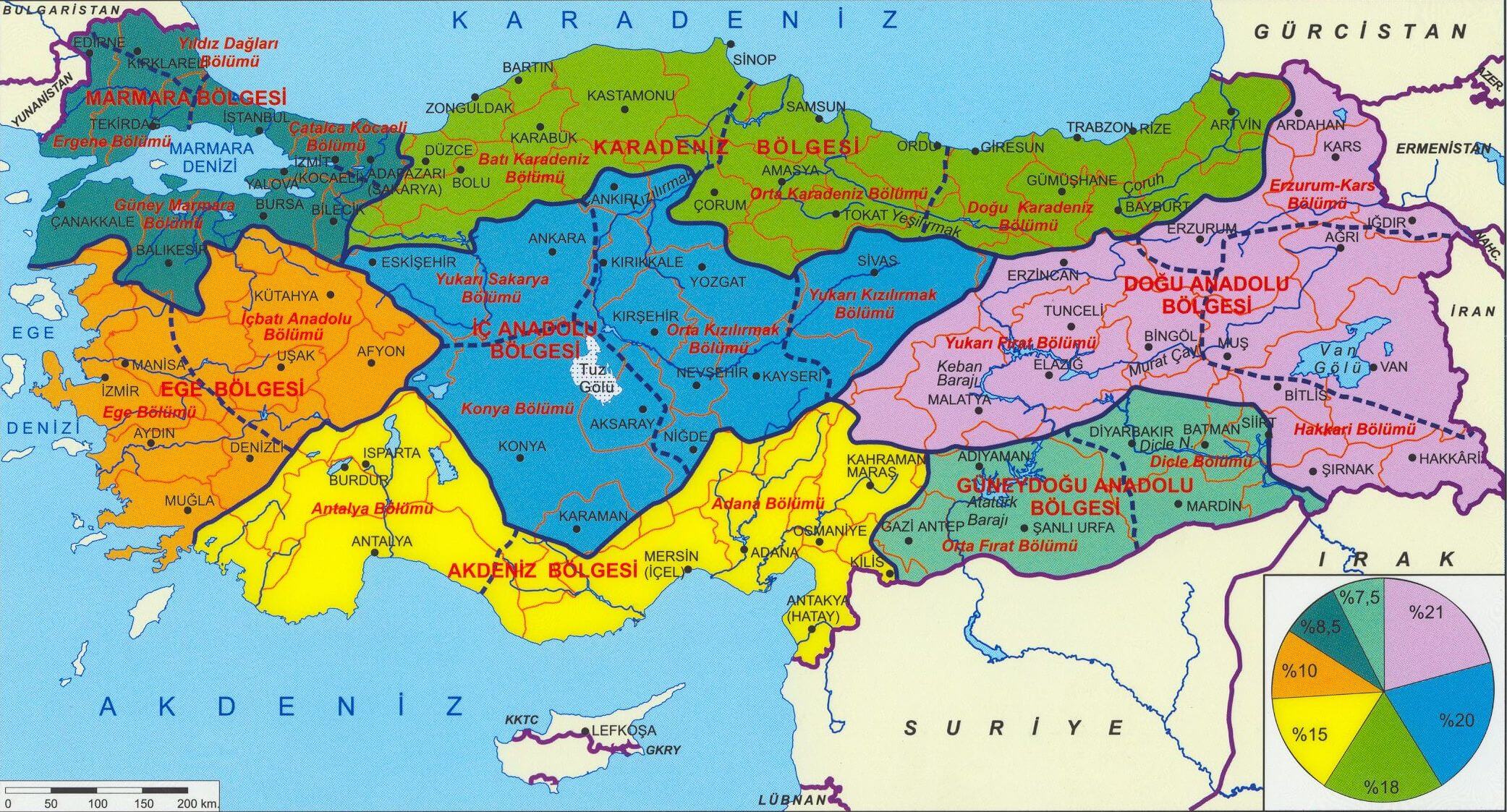 turquie provinces carte b