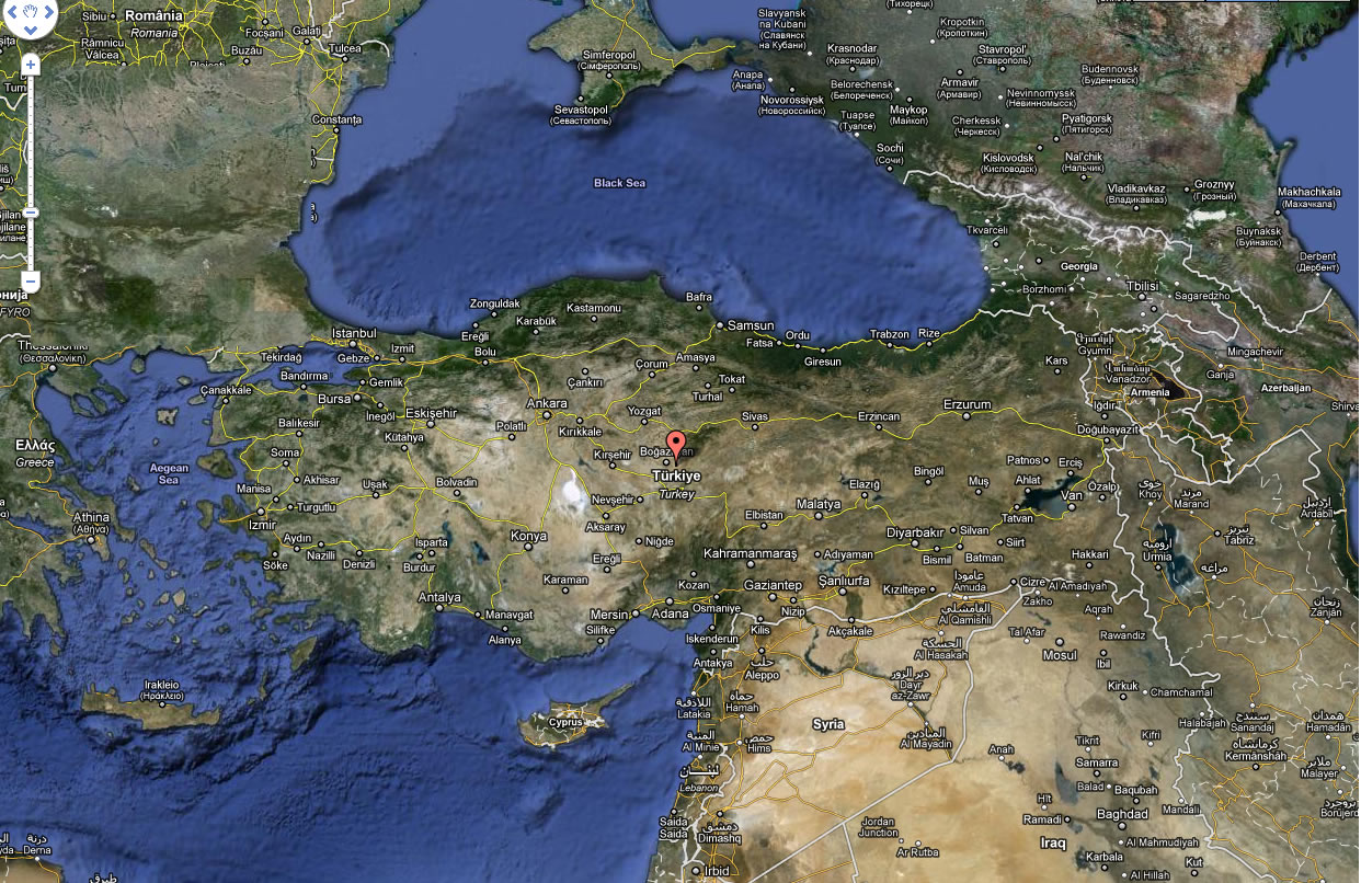 turquie satellite carte