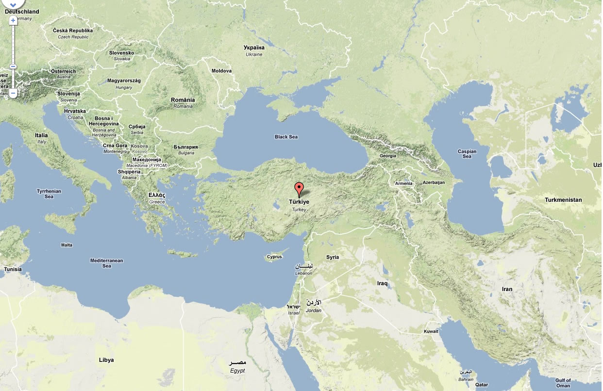 turquie voisines carte