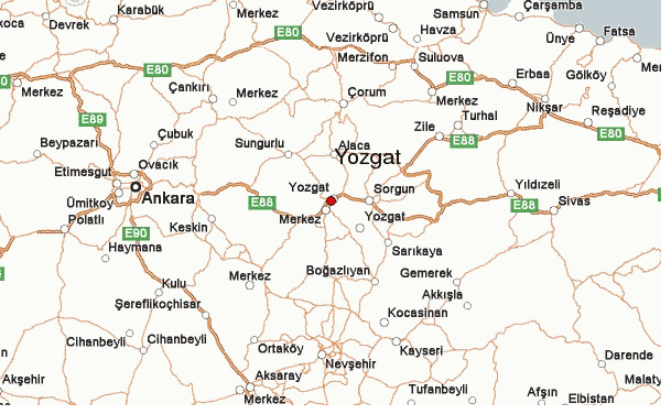 yozgat route plan