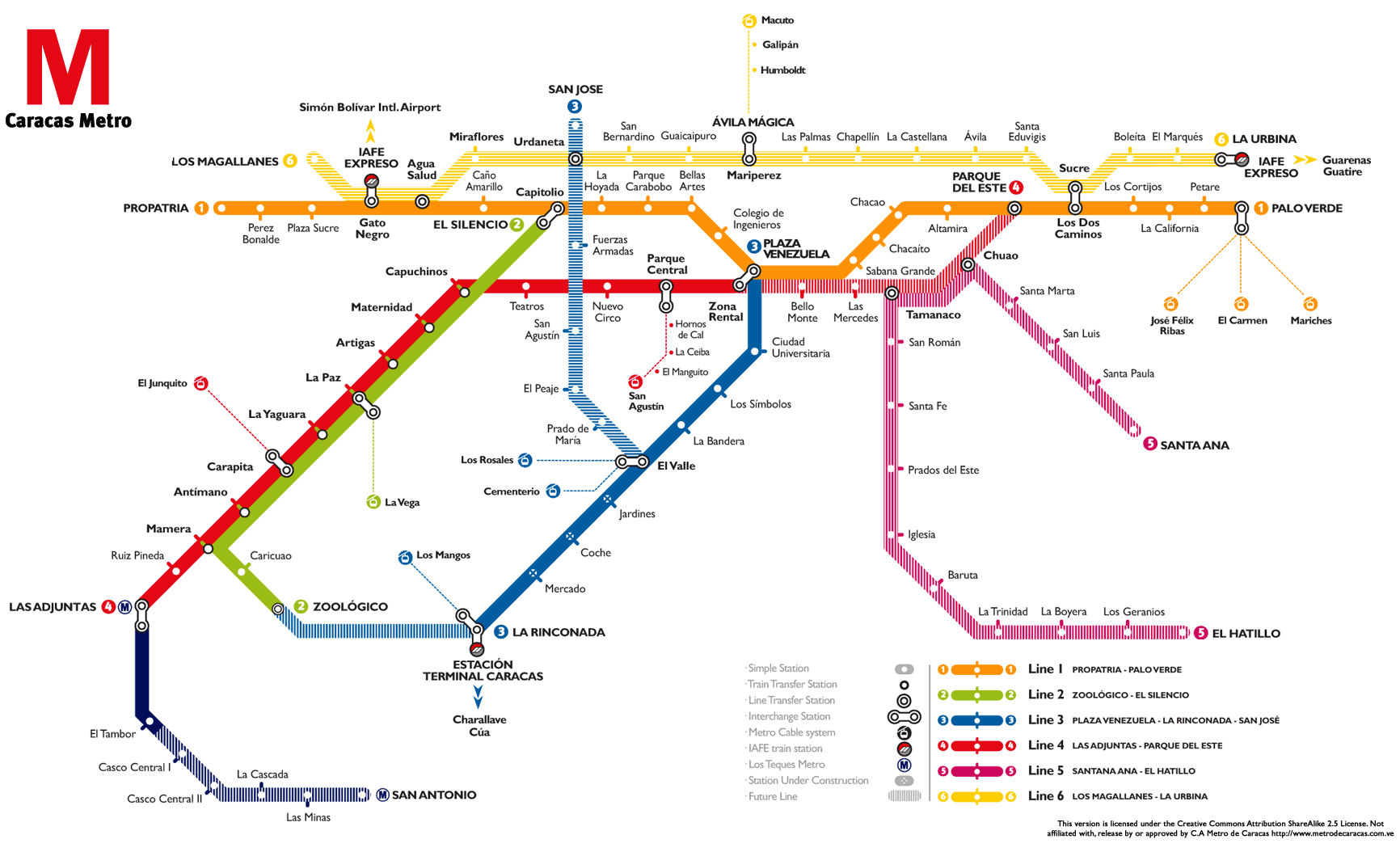 caracas metro plan