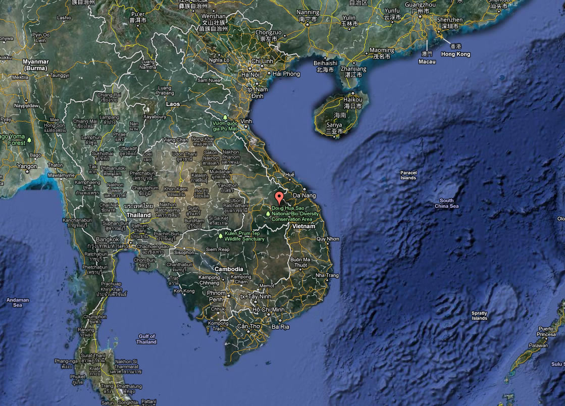 satellite image du vietnam