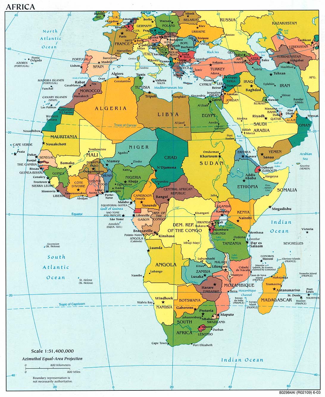 afrique politique carte