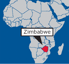 afrique zimbabwe carte